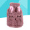 1Pc Reusable Plush Hot Water Bag Hand Warmer with Safe Press Plug 7