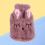 1Pc Reusable Plush Hot Water Bag Hand Warmer with Safe Press Plug 9
