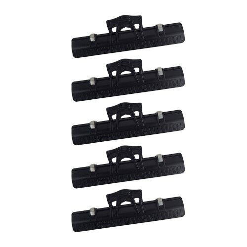 5Pcs Portable Music Note Clamp ABS Metal Document Clip for Students
