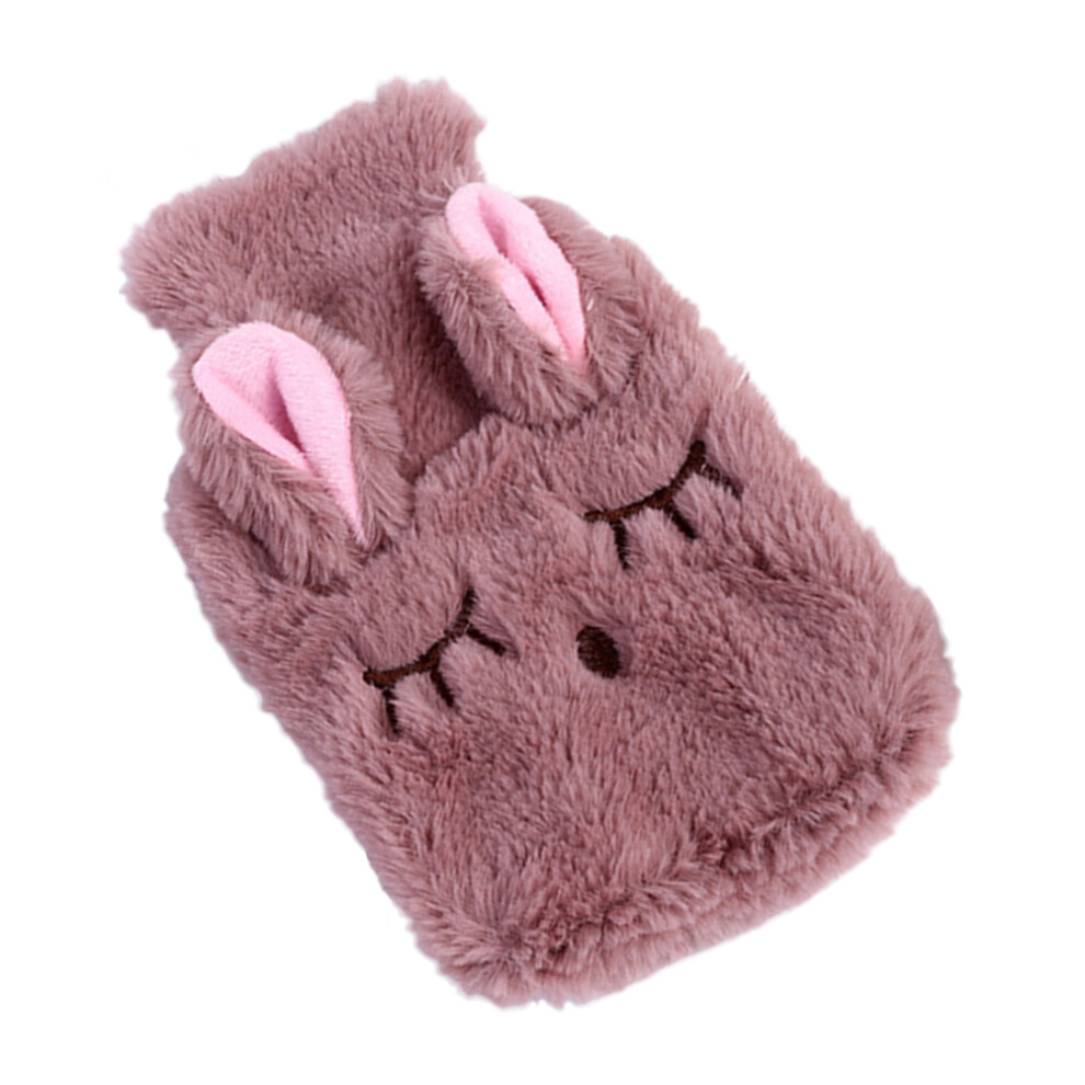 Happyyami 1Pc Reusable Plush Hot Water Bag Hand Warmer With Safe Press Plug