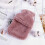 1Pc Reusable Plush Hot Water Bag Hand Warmer with Safe Press Plug 8