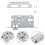 Silver Reversible Bolt Lock for Room and Entry Door Home Use 4