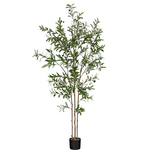 1.2m Lifelike Artificial Olive Tree Realistic Green Faux Potted Tree for Home Decor