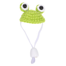Decorative Hamster Hat Light Green Knitted Pet Hat For 1pcs