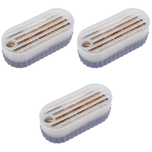 3Ensembles Pot Hydroponique À Chat Violet Durable Élégant 2