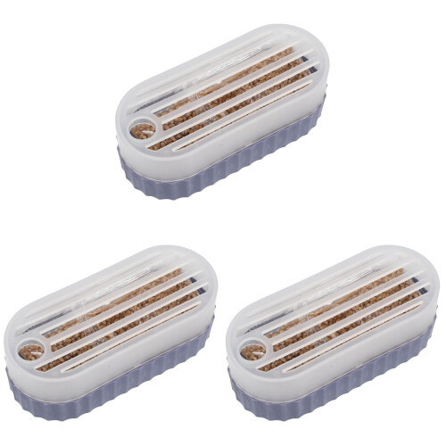 3Ensembles Pot Hydroponique À Chat Violet Durable Élégant 1