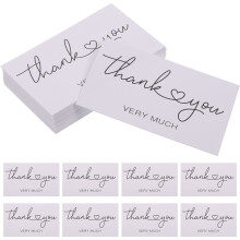 150St Bedankkaartjes Wit Voor Geschenken En Accessoires