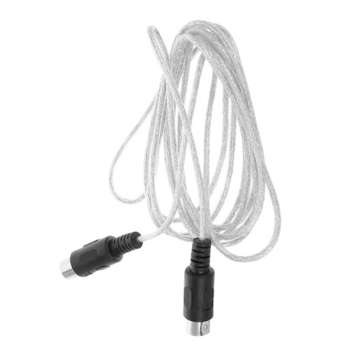 1X Câble Midi À Cuivre Noir Pour Instruments Audio