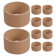 10Pcs Brown Kraft Paperboard Tubes for DIY Crafts Painting and Decor