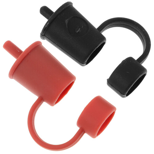 2 pcs silicone reusable drinking straw toppers, straw caps