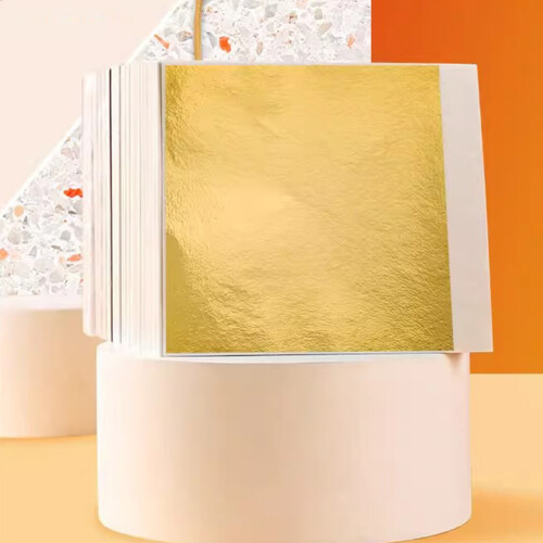 Mlins  Foldable Lampshade Handmade Paper Lantern Imitation Gold Leaf 2