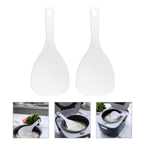 2pcs Nonstick Rice Spoon Rice Paddle Spoon For Cooking Easy Clean Kitchen Accessories 2