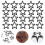 150Pcs Black Handmade Five Claw Rivets for Leather Bags and Garments 10