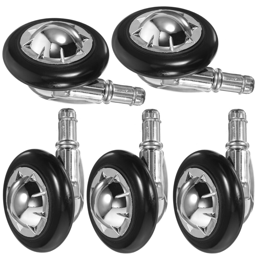 5 Pcs Casters For Office Chair Wheels Carpet Replacement Work 3252440071509
