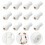 12Pcs Wooden Cord Knobs Pull Ends for Window Blinds White Finish 4