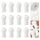 12Pcs Wooden Cord Knobs Pull Ends for Window Blinds White Finish 2