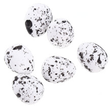 100Pcs Durable White Foam Simulation Easter Eggs for Creative DIY Fun
