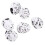 100Pcs Durable White Foam Simulation Easter Eggs for Creative DIY Fun 1