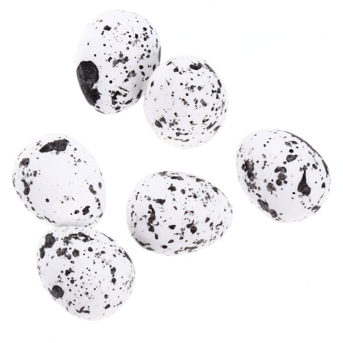 100Pcs Durable White Foam Simulation Easter Eggs for Creative DIY Fun