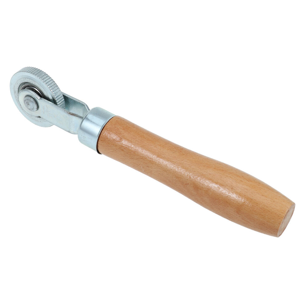 Car Tire Repair Roller Bearing Wooden Handle Durable Brown 3164262405618
