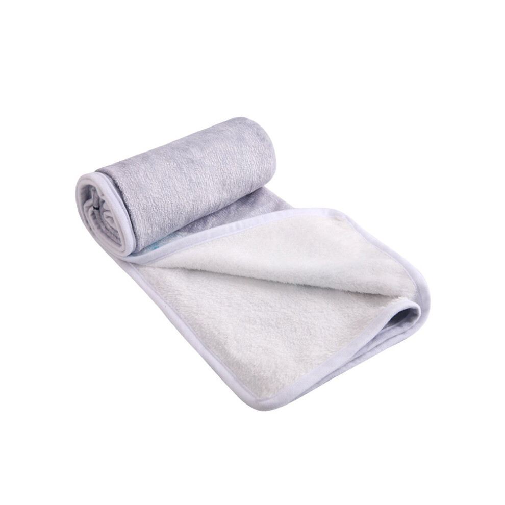 1Pc Baby Monthly Milestone Blanket Flannel Photo Prop Light/Grey Totority