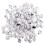 100Pcs Durable White Foam Simulation Easter Eggs for Creative DIY Fun 3