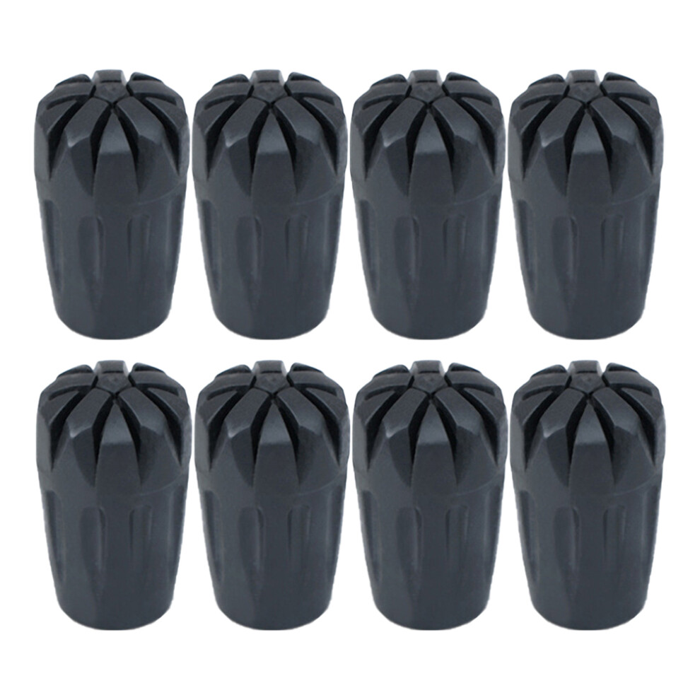 Aboofan 8Pcs Premium Rubber Crutch End Mats For Trekking Hiking Accessories