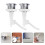 2 Pcs Toilet Button Flush Replacement Water Tank Push Buttons Rods 6