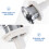 2 Pcs Toilet Button Flush Replacement Water Tank Push Buttons Rods 9