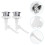 2 Pcs Toilet Button Flush Replacement Water Tank Push Buttons Rods 4