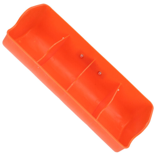 4 Compartiments Abreuvoir Porcs Orange PP Résistant Usage Nettoyage 2