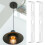 4Pcs Silver Iron Wall Light Mounting Kit Easy Install Lighting Bracket 4