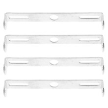 4Pcs Silver Iron Wall Light Mounting Kit Easy Install Lighting Bracket