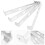 4Pcs Silver Iron Wall Light Mounting Kit Easy Install Lighting Bracket 7