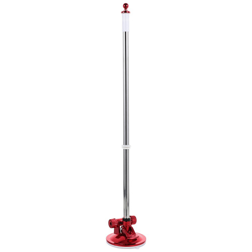 Durable Red ABS Flag Pole Bracket Base for Car with Suction Mount