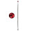 Durable Red ABS Flag Pole Bracket Base for Car with Suction Mount 6