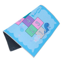 AntiSkid Soft Velvet Hopscotch Play Mat for Kids Indoor Outdoor Game Rug for Boys Bedroom