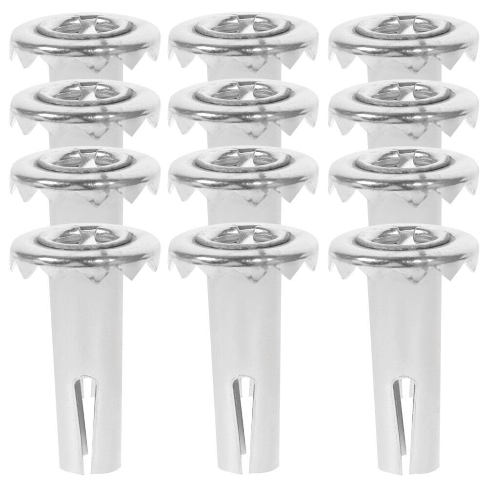 30Pcs Iron Caster Socket Sleeves For Wood Stem Casters Silver Durable 3033693763980