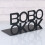 4Pcs Assorted Color Metal Bookends Simple Design for Office and Home 7
