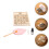 1 Set Typography Child Instrument Manual Wood 5