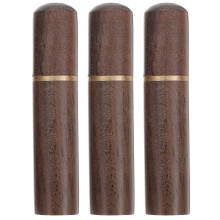 3Pcs Light Brown Wood Needle Storage Case Sewing Needle Organizer Box