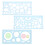 Raindrops Half-Palm Multifunctional Ruler Student Pupils 1