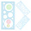 Raindrops Half-Palm Multifunctional Ruler Student Pupils 8