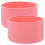 2Pcs Pink Silicone Sleeve Bottle Boots Durable Insulating Cup Covers 1