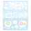 Raindrops Half-Palm Multifunctional Ruler Student Pupils 10