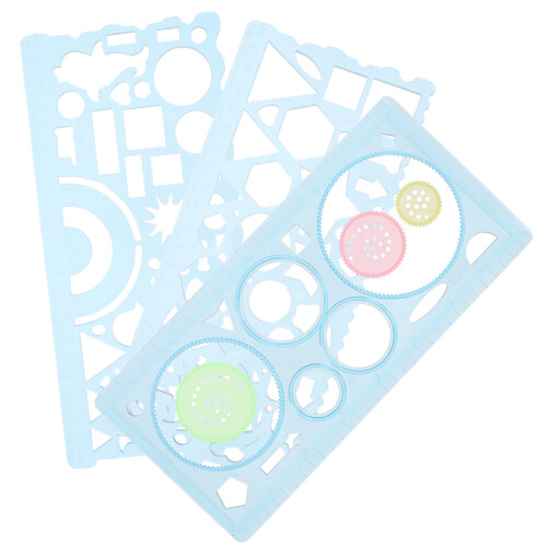 Raindrops Half-Palm Multifunctional Ruler Student Pupils 2