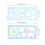 Raindrops Half-Palm Multifunctional Ruler Student Pupils 2