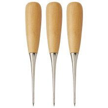 3Pcs Handheld Sewing Awls For Diy Leather Craft