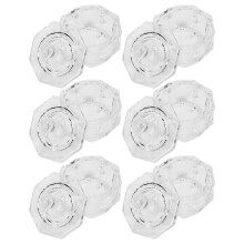 6St Glazen Nail Art Bekers, Duurzaam, Perfect Voor Manicure Gebruik
