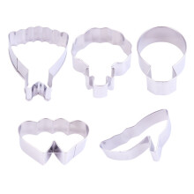 5 Pcs Cake Mold For Baking Fondant Tools Cookie Diy Biscuits